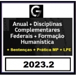  COMBO: Anual - INTENSIVOS I e II + Complementares Estaduais e Federais + LPE + Humanística + Sentenças + Prática MP (G7 2023.2)